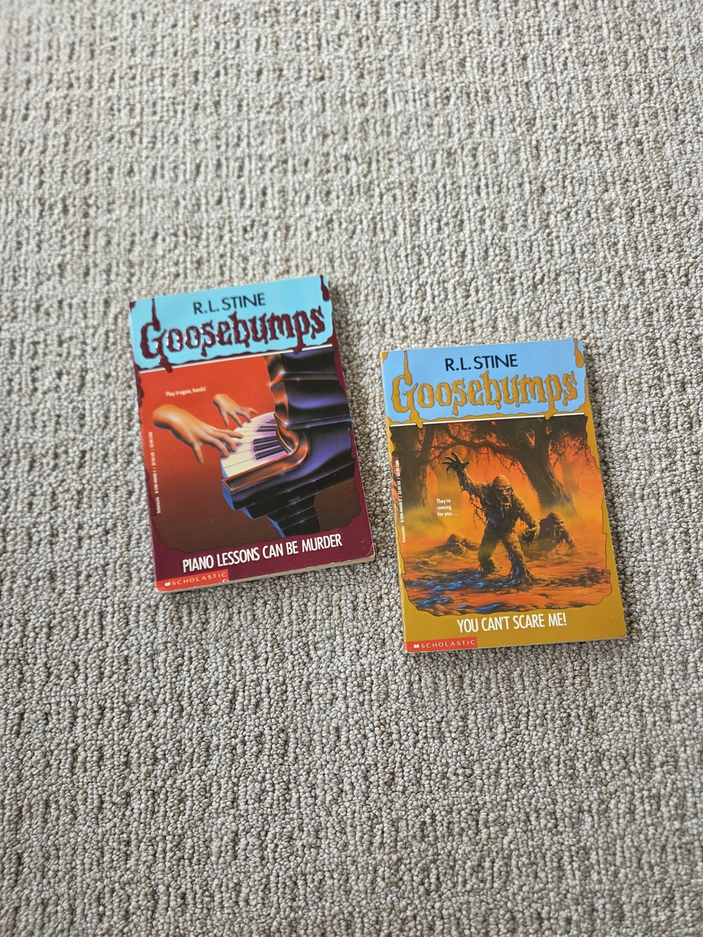 Goosebumps Books by R.L. Stine: Piano Lessons Can Be Murder & You Can't Scare Me